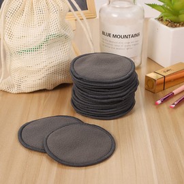 Alnicov Reusable Makeup Remover Pads, 20 Pieces, Washable Bamboo Cotton Pads with Mesh Laundry Bag for All Skin Types