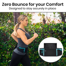 Vive Running Belt Fanny Pack for Women, Men, Kids, Adults, Jogging, Workouts- Waterproof Runners Reflective Waist Pack Bag with Phone Holder - For Fitness, Exercise, Gym, Hiking, Travel, Running Gift