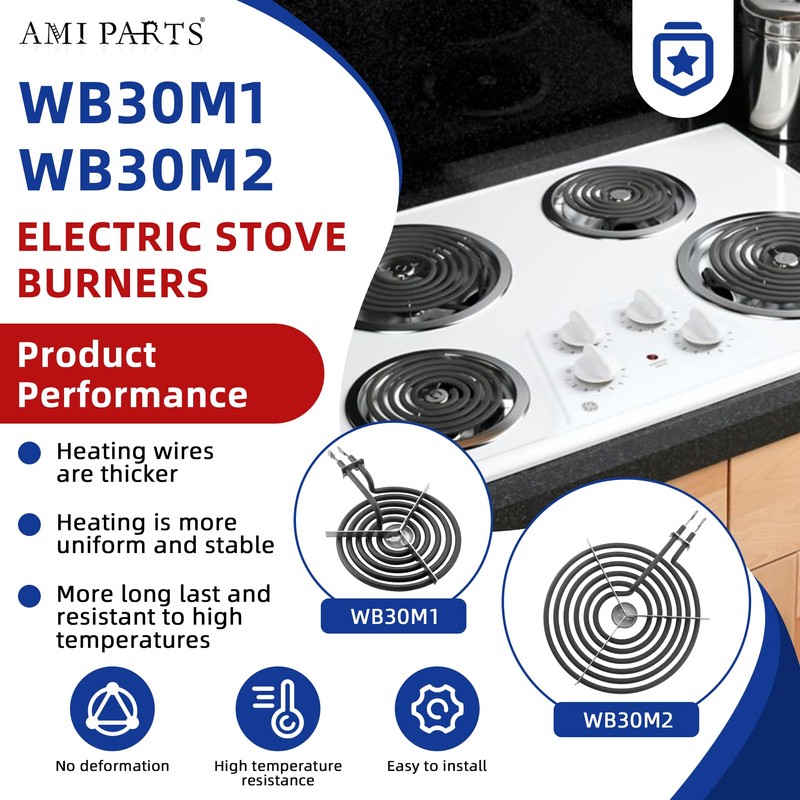 WB30M1 WB30M2 Electric Stove Burners Replacement Fit for G-E Stove