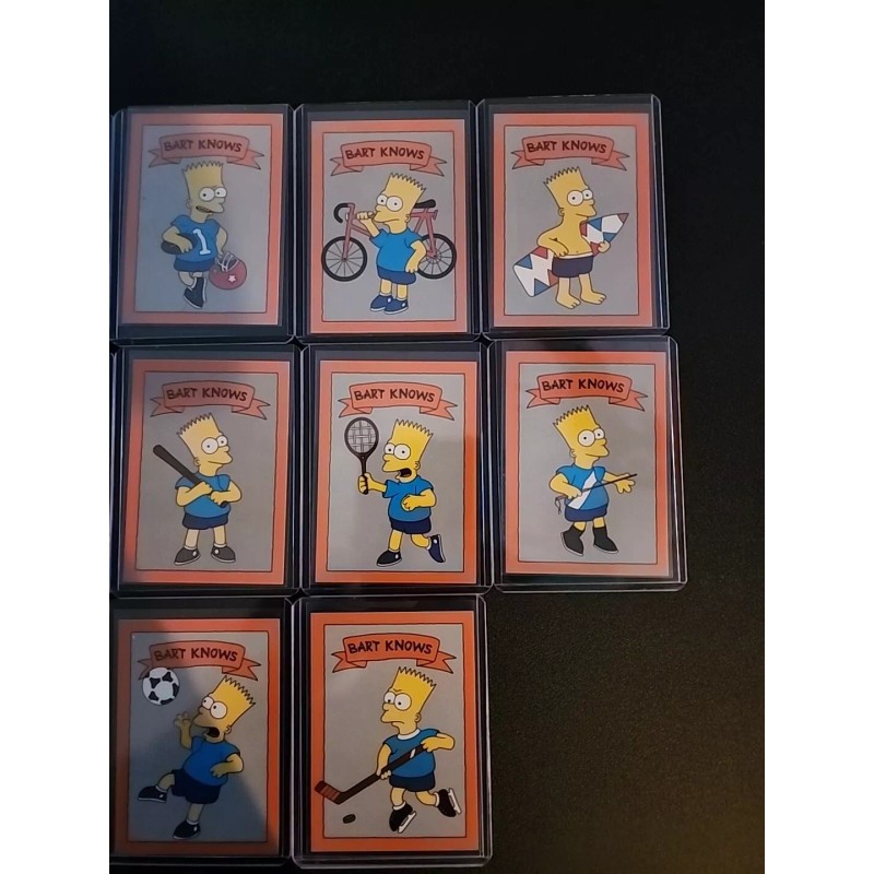 Bart Simpson Knows Sports 10 CARD SET - Fun SPOOF