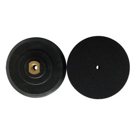 4" Rubber Backing Pad with Hook and Loop and 5/8"-11 Threaded Arbor for Diamond Polishing Pads, Recommended for Granite, Marble, Concrete, Engineered Stone, and Terrazzo Polishing