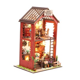MZYTOZA Martin‘s Book Room Book Nook Kit, Wooden Diorama Craft for Adults, Mini Book Room House 1:24 Scale