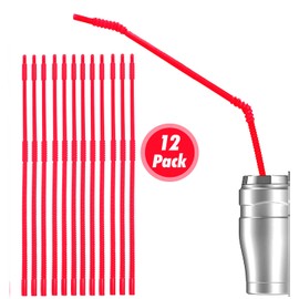 Extra Long Reusable Drinking Straws, 28 Inches(71 cm) Long, 12 Pieces, Food-Safe BPA-Free Material, Giraffe Straw,Drinking Straws Bendable (28 Inches(71 cm); 12 Pieces)