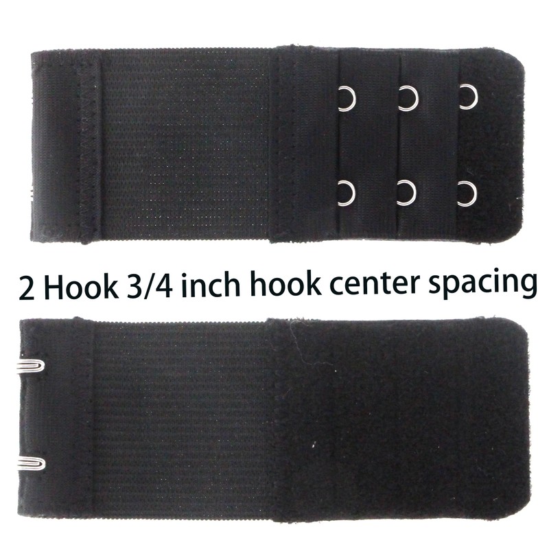 SAMGU Bra Extender 2 Hook 3/4 inch Hook Spacing, Elastic