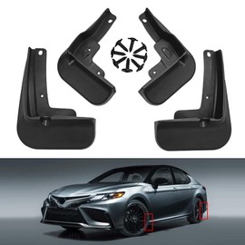 Boxyouping - 4 protectores de lodo para Toyota Camry SE XSE Sport 2018 2019 2020 2021 2022 delantero y trasero, guardabarros, cubiertas de guardabarros, no requiere perforación