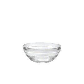 Duralex Lys Stackable Glass Bowls with a Polishing Cloth