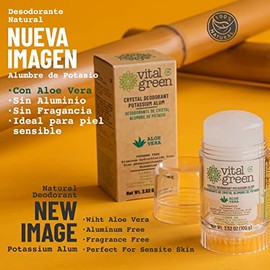 Desodorante Piedra Natural Aloe Vera 100g Sin Color unidad