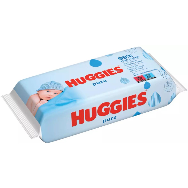 Huggies Wipes with 99% Pure Water Unscented 56 Wipes Brand