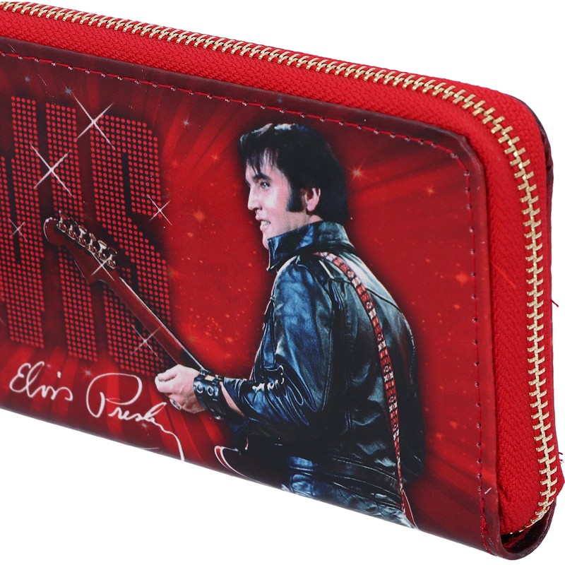 Nemesis Now Elvis 68 Performance Red Womens Purse, Polyurethane, 19cm