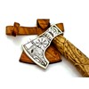 22-Inch Hand-Forged Viking Axe with Sheath, Hatchet with Sheath, Axe