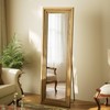 Full Length Mirror 65"X22", Brown Large Floor Mirror with Solid