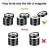 Wukong Black Pot Magnets 4 Pieces 32 x 8 mm