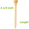SHKIBY Premium Bamboo Golf Tees | 18 Count, 3-1/4 Inch