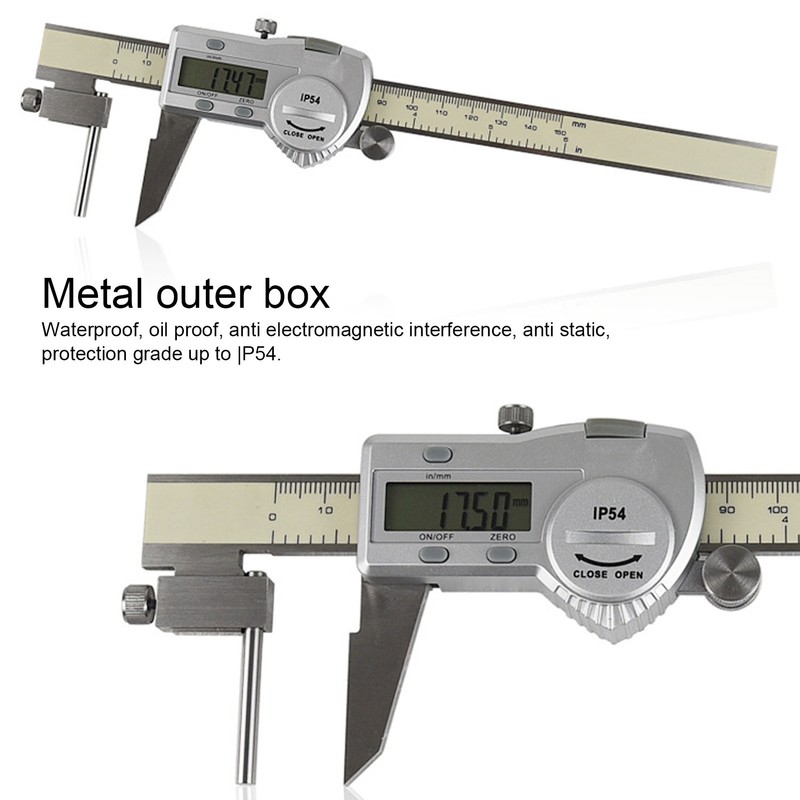 6in Digital Caliper All Metal Auto Off Inch Millimeter Conversion