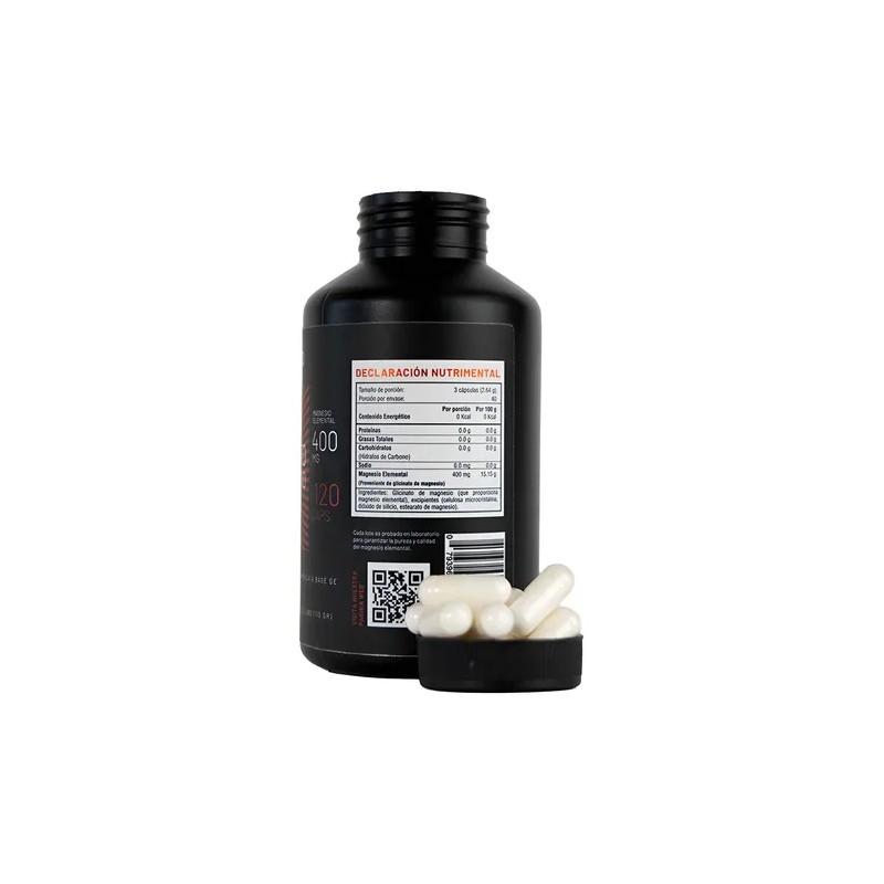 Glicinato Magnesio 400mg 120 Cápsulas Althypro Sabor