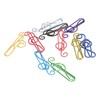 100Pcs Cute Note Paper Clips 10 Colors Metal Music Note