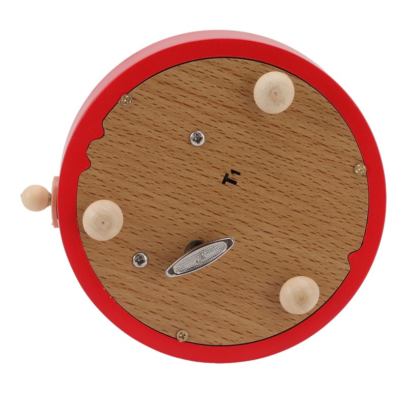 Christmas Music Box Wood Carousel Delicate Clockwork Musical Box Decoration
