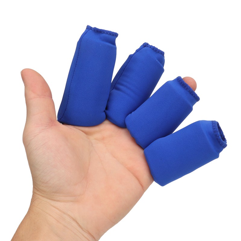 4Pcs Finger Ice Sleeves Hot Cold Compress Discomfort Relief Soft