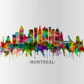 CafePress Montreal Canada Skyline Water Bottle 1.0L (34 oz) Stainless Steel Water Bottle