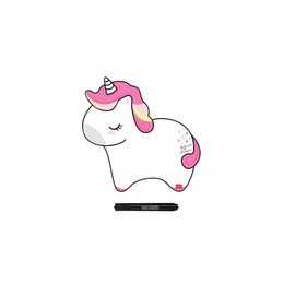 Legami MBO0089 Magnetic Lavender Marker with Felt Erase and Magnet on Cap, Belive in Magic, Unicorn Theme, Pink, M
