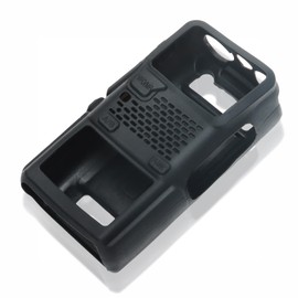 Ham Radio AR-5RM Rubber Soft Case Walkie Talkie Protective Cover Rubber Soft Case Pouch Balck Compatible with baofeng 5RM K5 Plus UV-5G Plus BF-F8HP PRO Two Way Radio Protective Silicone Case Bag