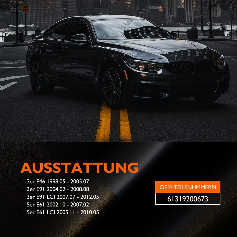 HISports Tailgate Switch 61319200673 for E46 E91 E61, Boot Switch,