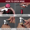 Uaorexplo Manual Wine Opener, Foldable Server Wine Key, Double Hinged