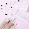 6 Sets 3D Letters Silicone Molds, Transparent Mini Alphabet Resin