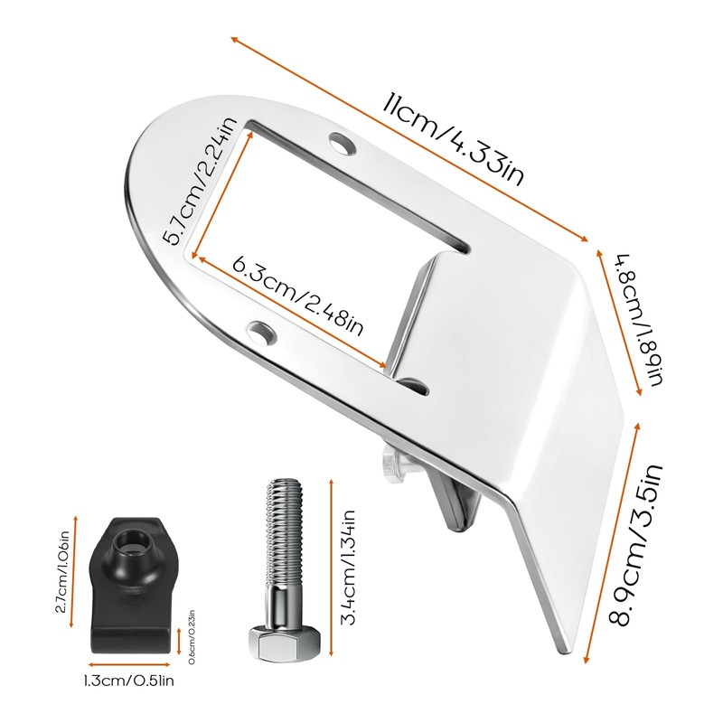Watermelon Light Bracket,Stainless Steel Universal Angled Clamp Mount for RVs