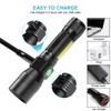 UV Flashlight Black Light, USB Rechargeable Flashlight with Magnetic Base