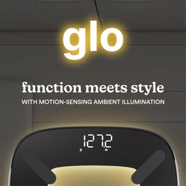 Homedics Digital Smart Scale, Motion-Sensing LED Display, 13 Body Metrics Analysis, Bluetooth Sync, Multi-User Recognition, High-Precision Weight Measurement Up to 400 lbs, Black