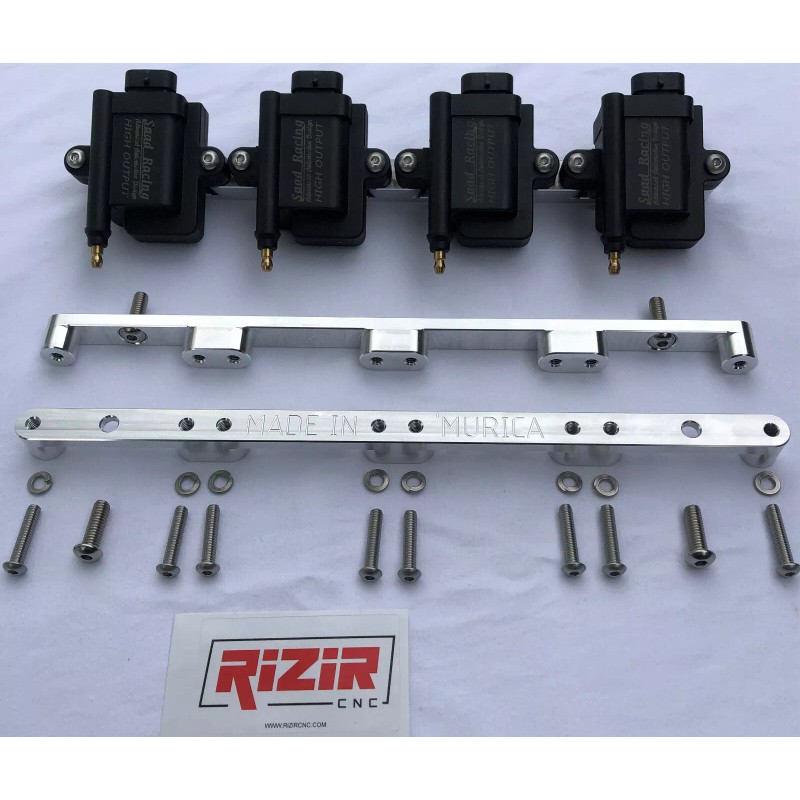 RiziR CNC SMART HIGH OUTPUT IGNITION COILS Bracket V8 FORD
