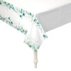 Fun Express 9 Ft. Eucalyptus Print Plastic Tablecloth