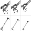 Qiilu Frame Turnbuckle Jaw Turnbuckle Jaw Bolt Stainless Steel Body