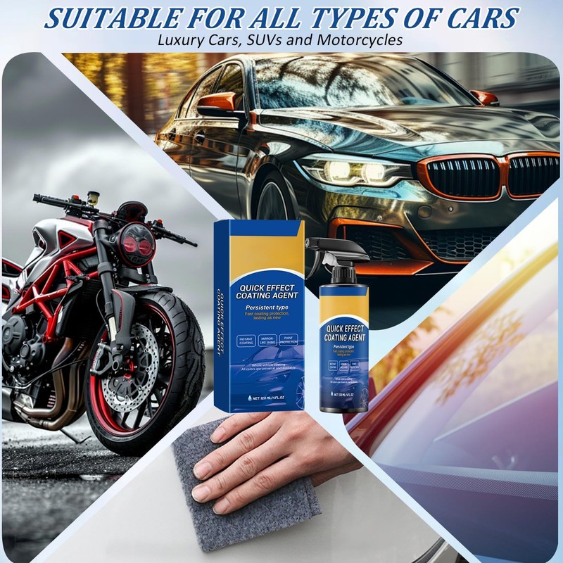2PCS Car Coating Spray,Quick Effect Coating Agent for Car Coating