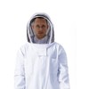 Professional Bee Suit Comfortable Breathable White Double Side Large Pocket