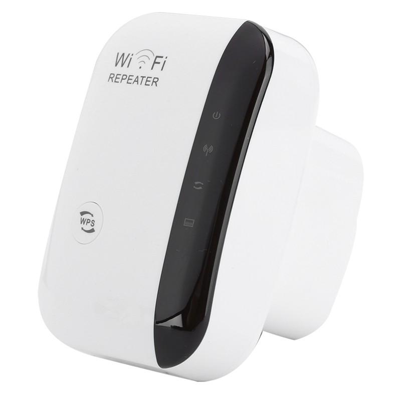 Repeater WiFi Signal Amplifier 300M Ethernet Port Wall‑Mount White for