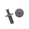Partuto 100 Pcs 8mm Hole Gray Rivets Fastener Push Clips