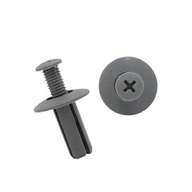 Partuto 100 Pcs 8mm Hole Gray Rivets Fastener Push Clips for Car Fender Replacement