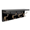 SANY DAYO HOME Wall Mounted Pine Wood Coat Rack with