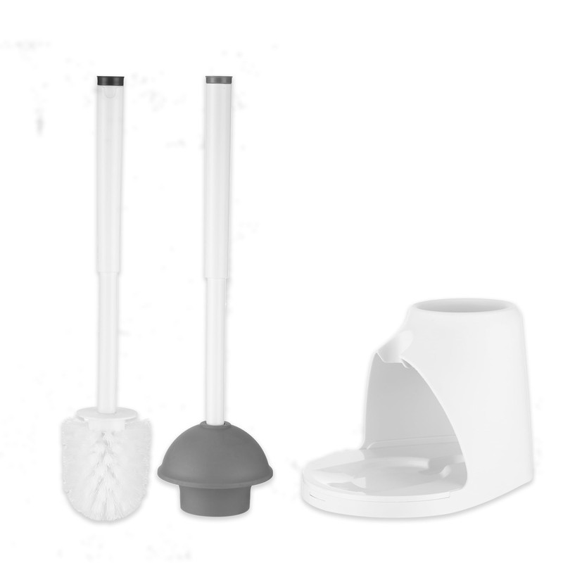 ToiletBuddies Toilet Brush & Plunger Set - Toilet Bowl Cleaner