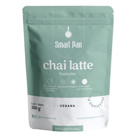 Chai latte - Sin azúcar, Sin gluten, Vegano, 100% Natural, Endulzado con Monk Fruit - Smart Pan