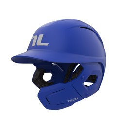 TUCCI Potenza Batting Helmet with Jaw Flap, XS/S, Matte True Royal Blue, Right-Handed Hitter