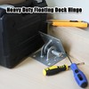 Joewuzun 2pcs Floating Dock Hinge Heavy Duty Dock Hardware Brackets