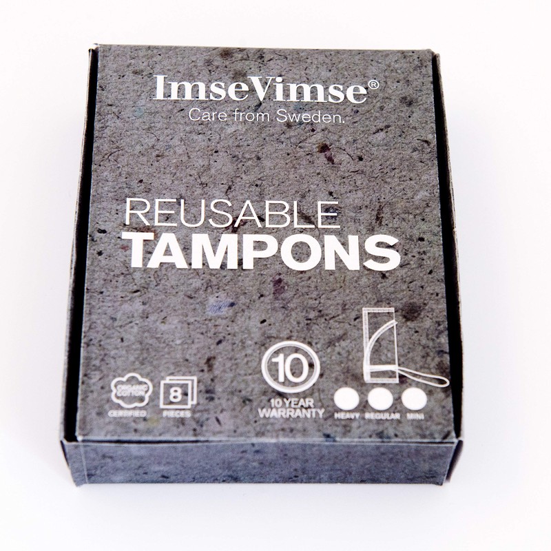ImseVimse Washable Organic Cotton Tampons, Pack of 8 Contents: 7392871182071