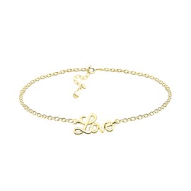 Sofia Milani - Women's Bracelet 925 Silver Love Pendant, Yellow Gold