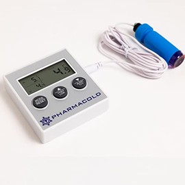 Pharmacold S-85 Traceable Vaccine Min Max Refrigerator/Freezer Thermometer, -50 to 70 Celsius with vaccine bottle probe