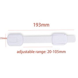 12PCS Child Baby Safety Cupboard Door Strap Locks Baby Proof Your Cabinets with No Trapped Fingers. Extra Easy Install, No Tools Needed for Drawers, Cabinets, Oven, Toilet, Fridge, Cupboard