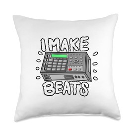 Beat Maker Designs Apparel For All I Make Beats Music Producer Throw Pillow, 18x18, Multicolor