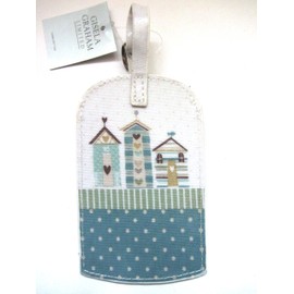 Gisela Graham PVC Luggage Tag: Shoreline / Beach Huts